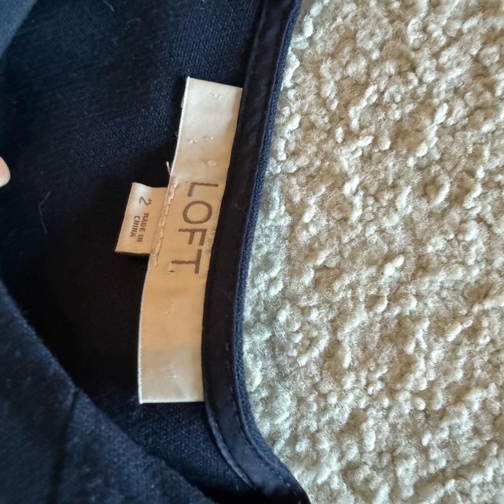 LOFT Navy Dress - Picture 2 of 2